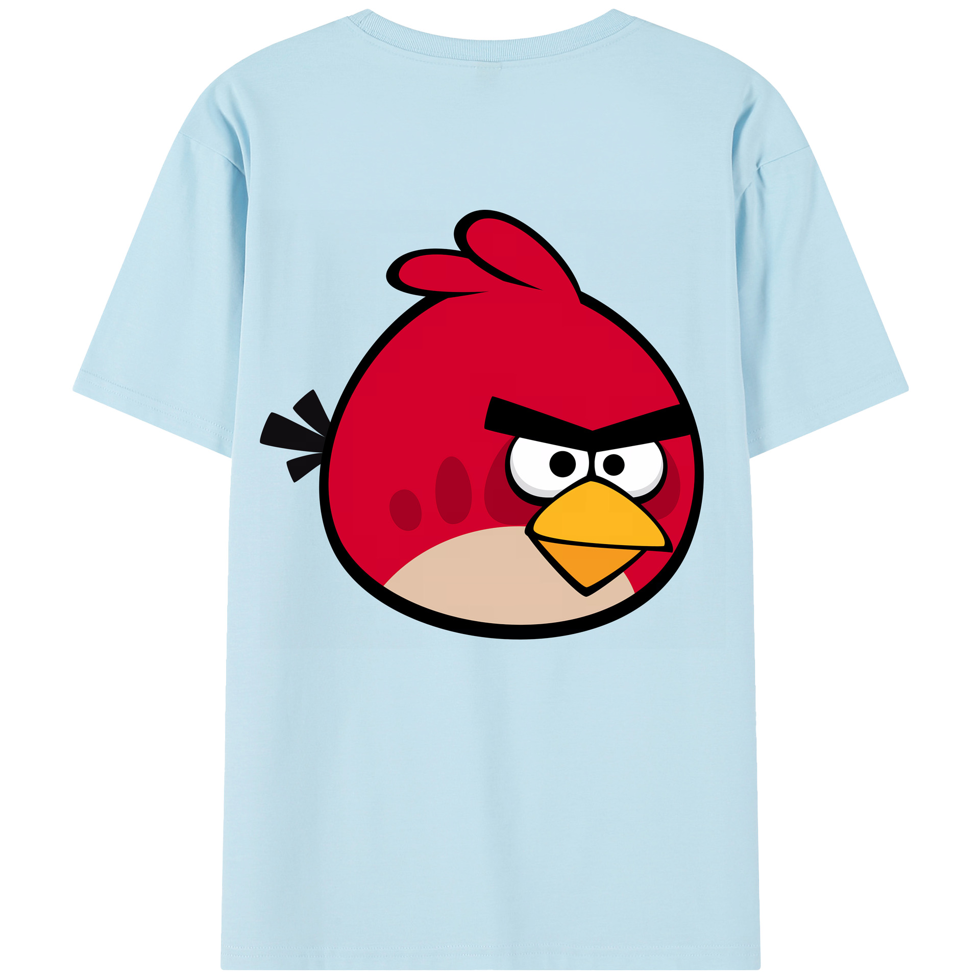 （画像用） Angry Birds アングリーバード 綿100％半袖Tシャツ（背面プリント）